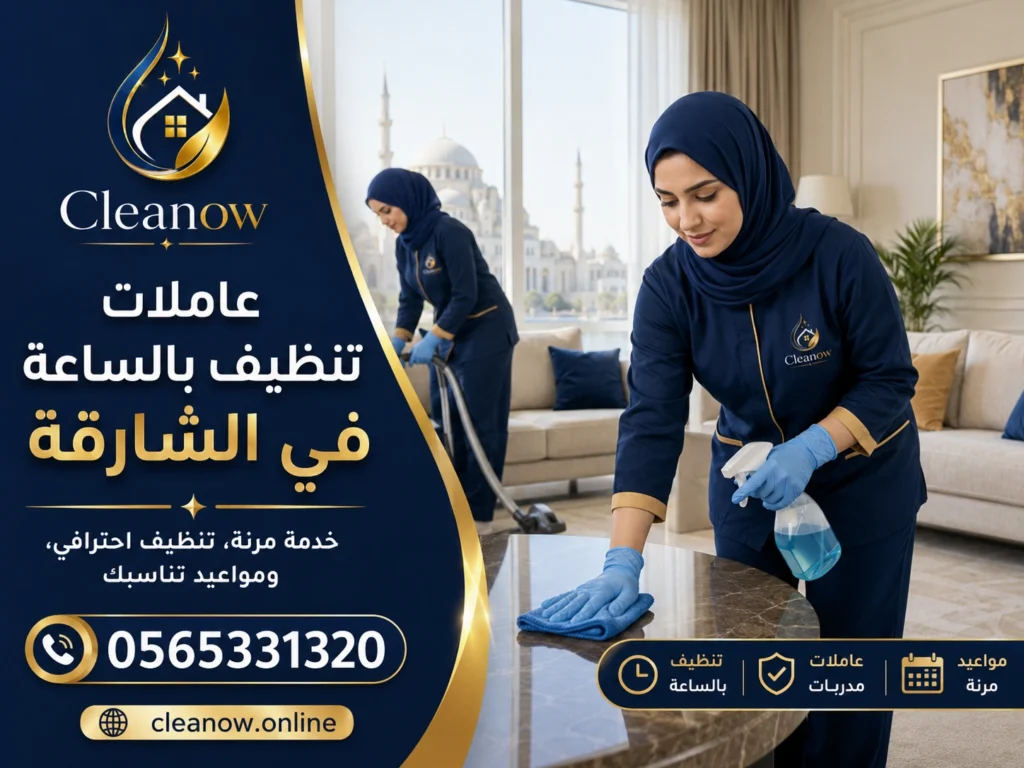 تنظيف بنظام الساعات في القاسمية الشارقة
