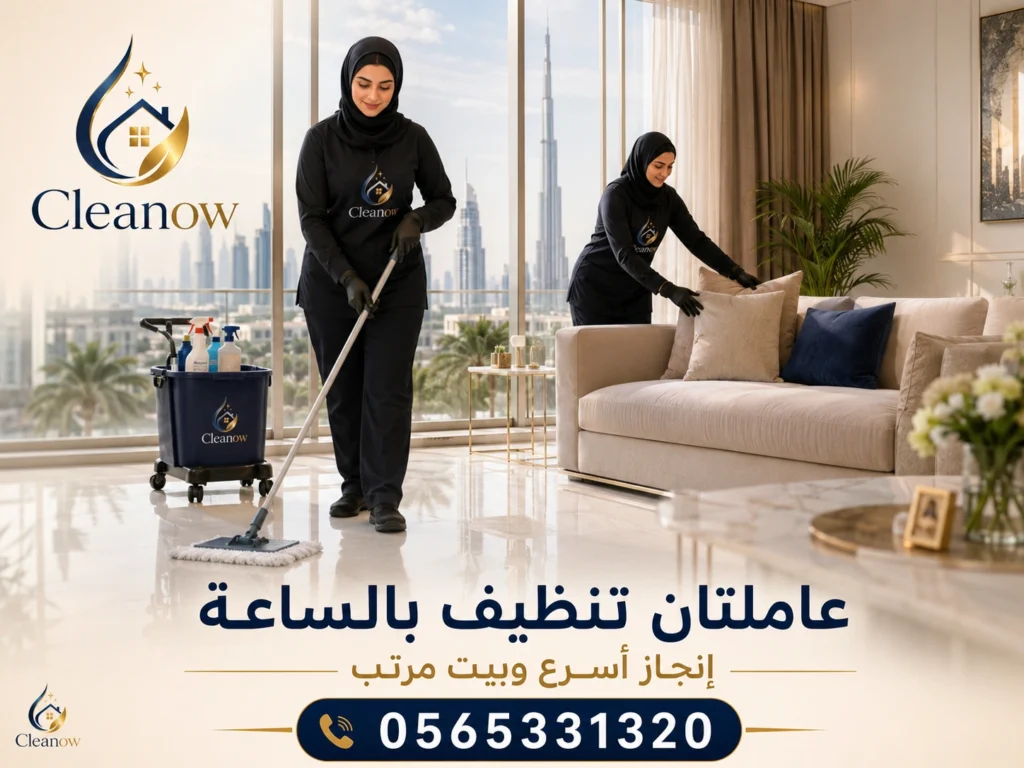 تنظيف بالساعة في دبي مارينا خلال نفس اليوم
