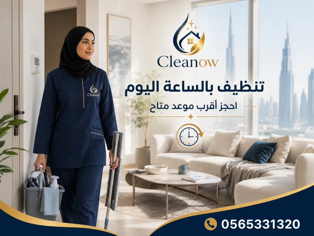 تنظيف بالساعة في داون تاون دبي 