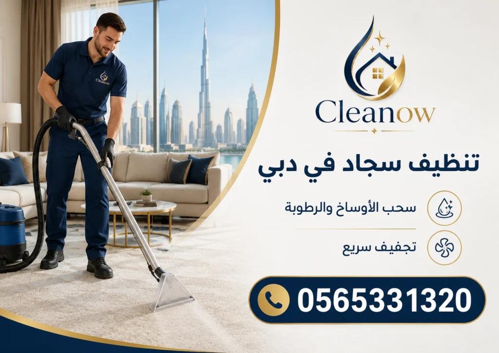 تنظيف سجاد في دبي وسحب الاوساخ والرطوبة