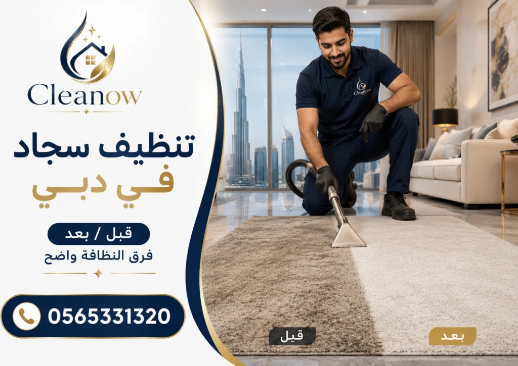 تنظيف سجاد في دبي قبل وبعد