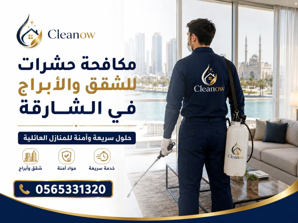 مكافحة حشرات للشقق والابراج في الشارقة